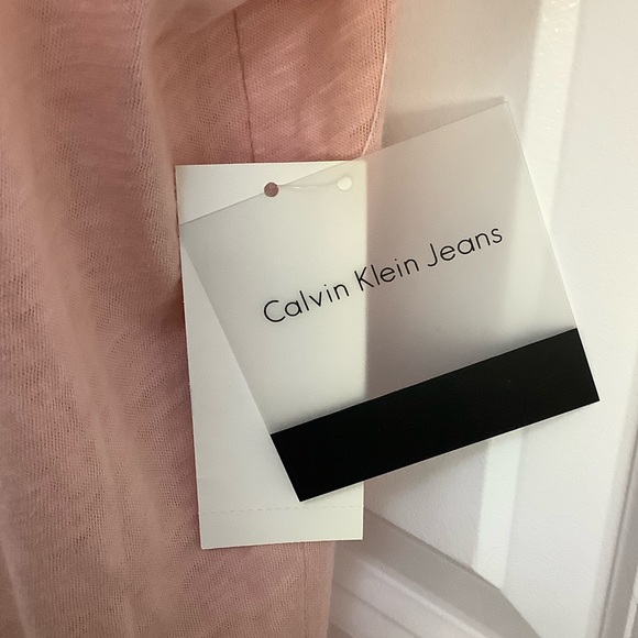 New with tags Calvin Klein Jeans Light Pink Polo Shirt Size XL - Picture 2 of 8